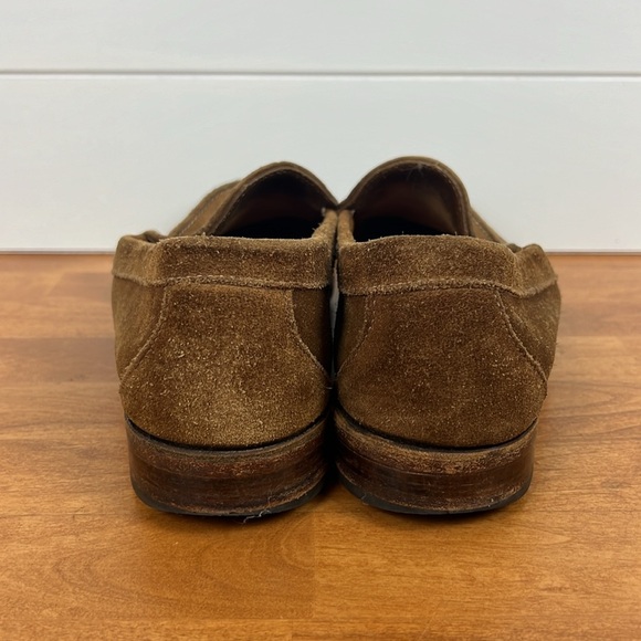 Allen Edmund’s Keene 10.5 D brown suede loafers EUC main image 4
